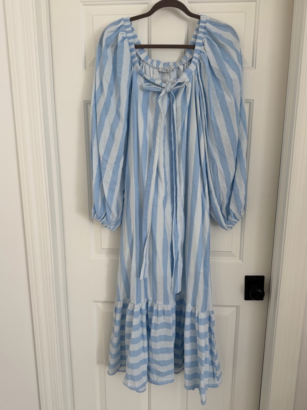 CAPRI MAXI DRESS // BLUE STRIPES *ZOCO EXCLUSIVE* (Never Worn) - Picture 2 of 3